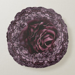 Almofada Redonda Rosa Mandala