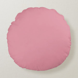 Almofada Redonda Rosa Suave, Bege Elegante