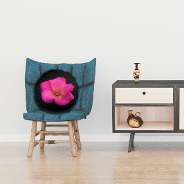 Almofada Redonda Rose aux feutres