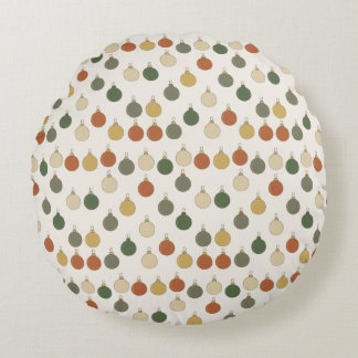 Almofada Redonda Round Baubles Pattern