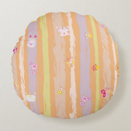 Almofada Redonda Round Pillow – Baby Joy & Creatures Pastel Animal