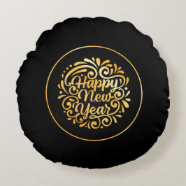 Almofada Redonda Round Pillow- Happy New Year 2026