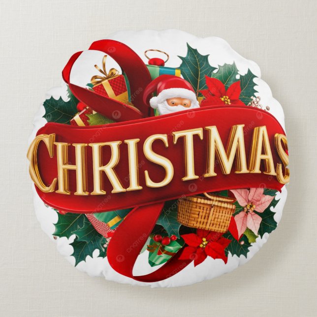 Almofada Redonda Round Throw Pillow (16") (Frente)