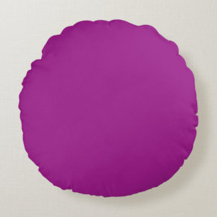 Almofada Redonda Roxo abstrato Cor sólida simples