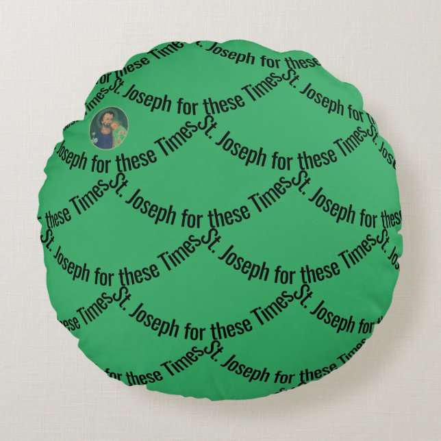 Almofada Redonda Rua, Joseph para o Times (Frente)