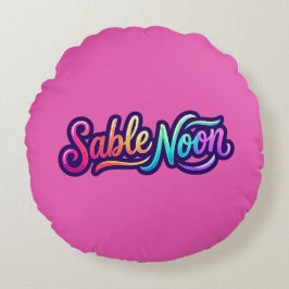 Almofada Redonda Sable Noon - Logotipo Básico