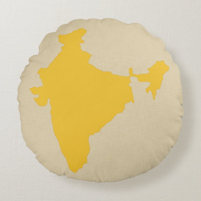 Almofada Redonda Saffron Spice Moods Índia (Frente)