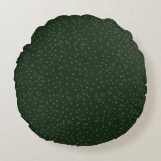 Almofada Redonda Sage Green Polka Dots Modern Pattern