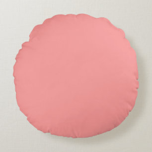 Almofada Redonda Salmão Rosa Pastel