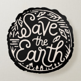Almofada Redonda Salve a Terra