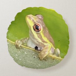 Almofada Redonda Sapo de árvore no Travesseiro decorativo de abacax