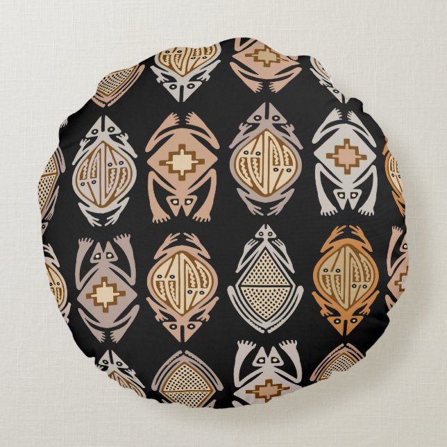 Almofada Redonda Sapos Saltitantes (Verso)