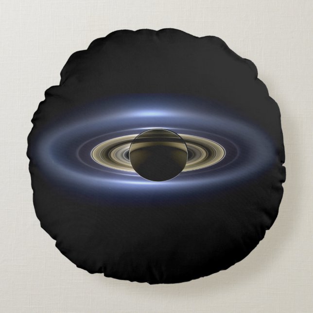 Almofada Redonda Saturno Eclipsou o Sol a partir do Orbitador Cassi (Frente)