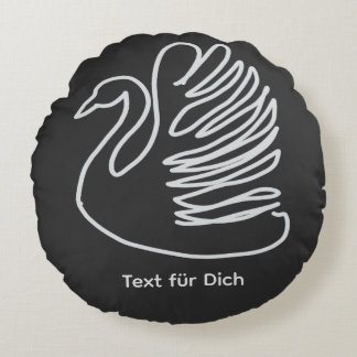 Almofada Redonda schwan