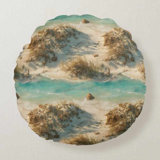 Almofada Redonda "Seaglass Reverie" (Frente)