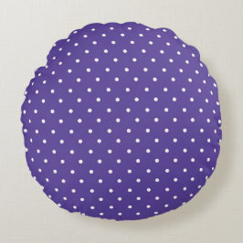 Almofada Redonda Seamless  medium purple polka dot pattern