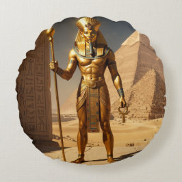 Almofada Redonda Sekhmet – Lion-Headed War Goddess´1