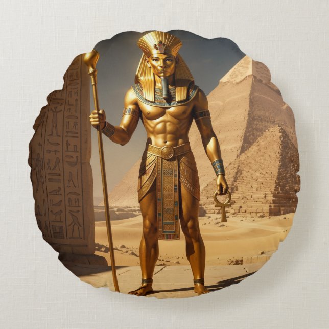 Almofada Redonda Sekhmet – Lion-Headed War Goddess´1 (Frente)