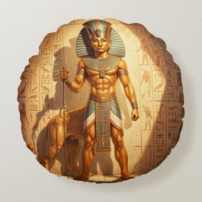 Almofada Redonda Sekhmet – Löwenköpfige Kriegsgöttin´3 (Frente)