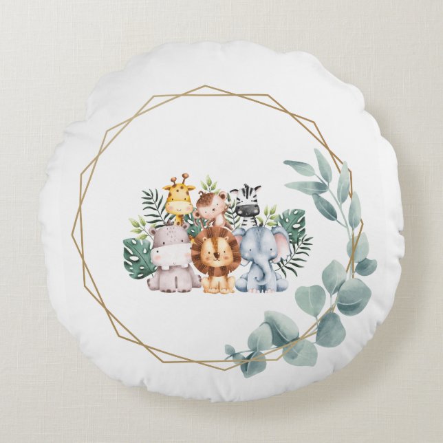 Almofada Redonda Selva-branca (Frente)