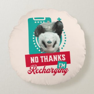 Almofada Redonda Sem Obrigados, estou recarregando a bateria do bot