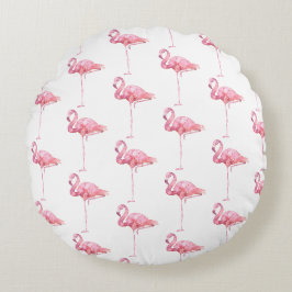 Almofada Redonda Série Flamingo Ternura Design 1 