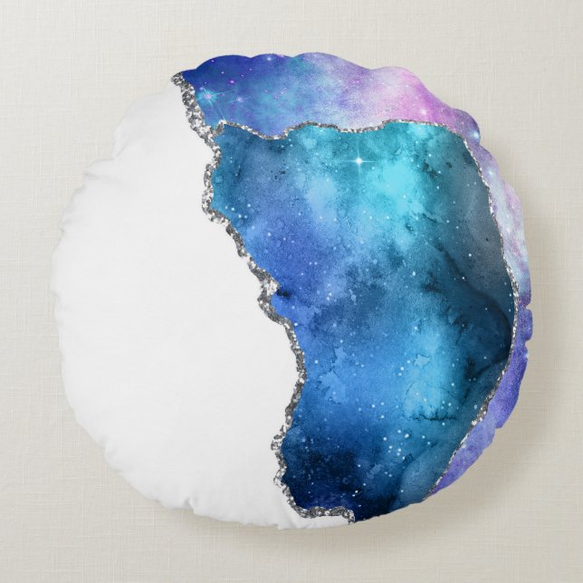 Almofada Redonda Série Galaxy Agate Design 4   (Frente)