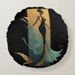 ALMOFADA REDONDA SÉRIE MERMAID NOIR #1