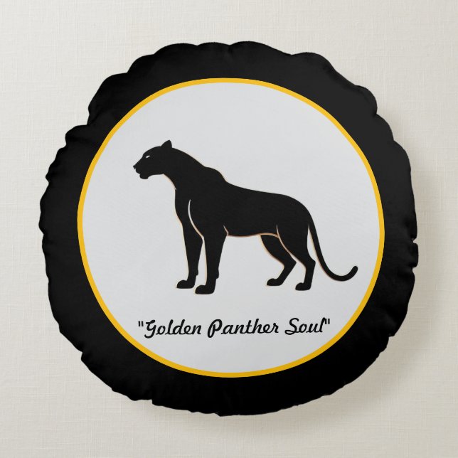 Almofada Redonda "Shadow Leaf Shine" (Frente)