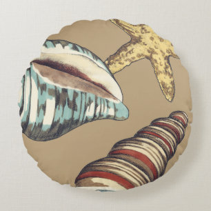 Almofada Redonda Shell Trio em Khaki