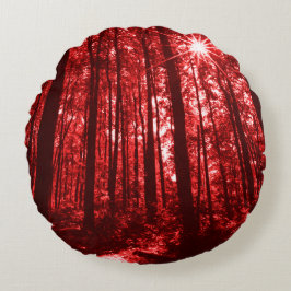 Almofada Redonda Shenandoah Red