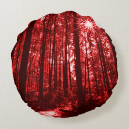 Almofada Redonda Shenandoah Red