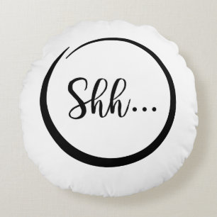 Almofada Redonda Shh… travesseiro