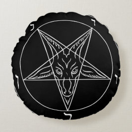 Almofada Redonda Sigil of Baphomet