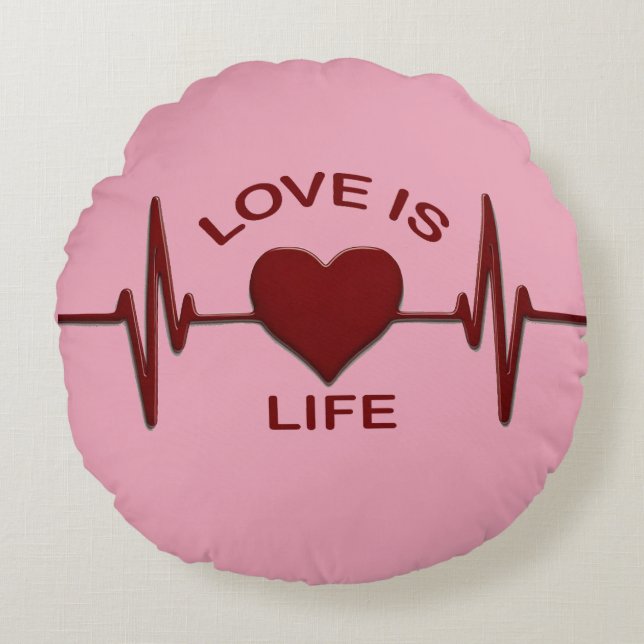 Almofada Redonda Sign of love (Frente)