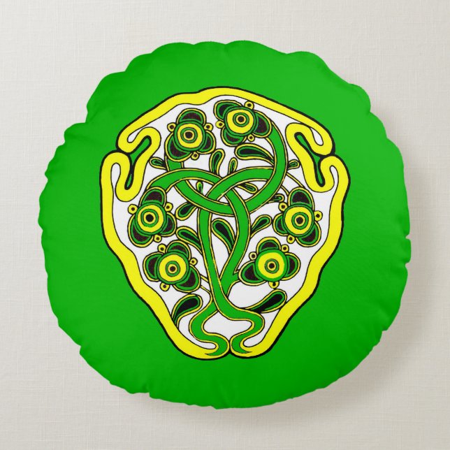 Almofada Redonda Símbolo Celta (Frente)
