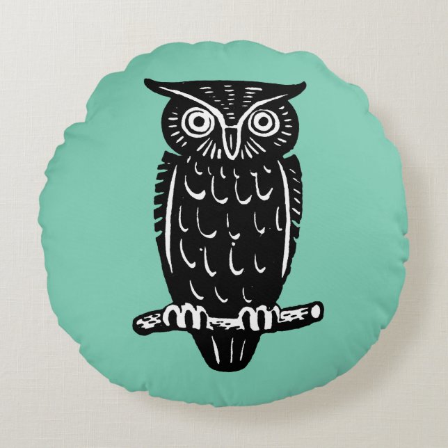 Almofada Redonda Símbolo: Sabedoria (Frente)