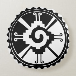 Almofada Redonda Símbolos Adinkra Africanos