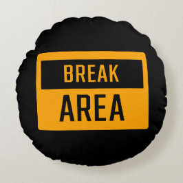 Almofada Redonda Sinal de área de interrupção