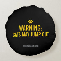 Sinal de Aviso de Gato Japonês – “Gatos Podem Salt