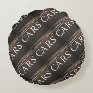 Almofada Redonda Sinal de carros vintage Antigos