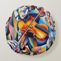 Sinfonia Vibrante: Arte Abstrata de Violinista