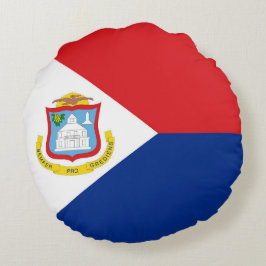 Almofada Redonda Sint Maarten flag