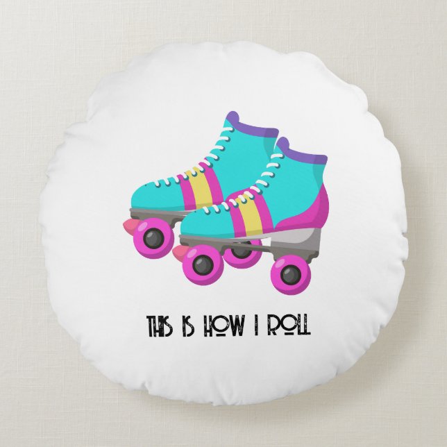 Almofada Redonda Skates do cilindro (Frente)