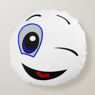 ALMOFADA REDONDA SMILEY FACE DE INVERNO