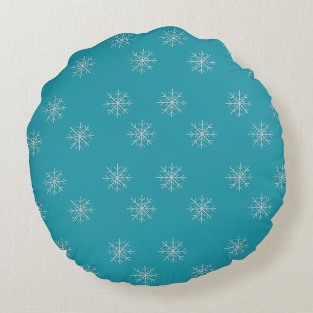 Almofada Redonda Snowflake  (Verso)