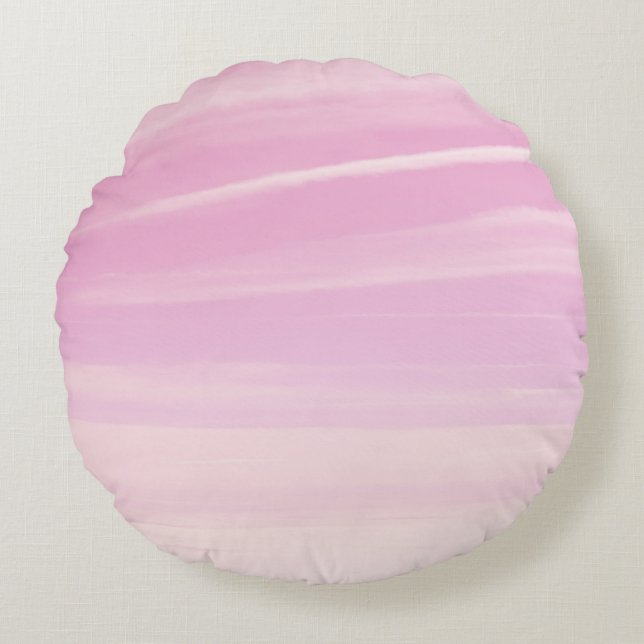 Almofada Redonda Soft Blush Pink Sky Dream 1 (Frente)