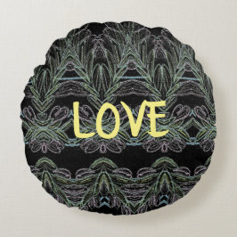 Almofada Redonda Soft Swirls Love