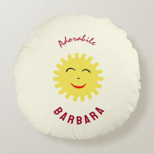 Almofada Redonda Sol sorridente