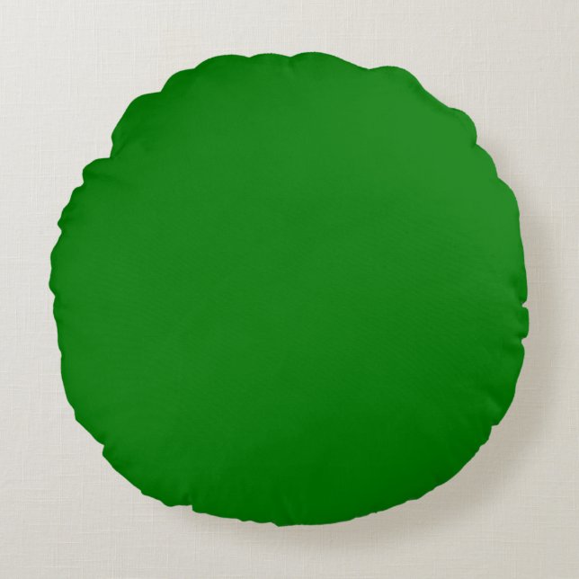 Almofada Redonda Solid bright green (Frente)